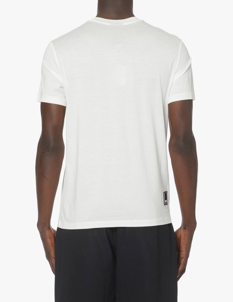 rinascente Emporio Armani Tech travel chest small logo t-shirt - white