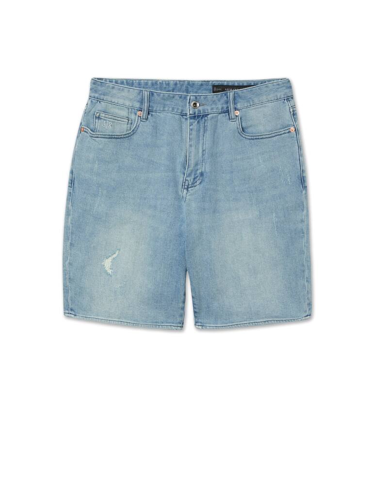 rinascente Armani Exchange Light denim short - light blue