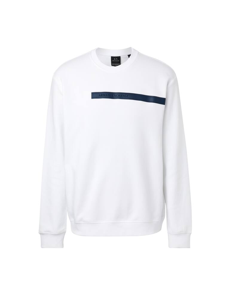 rinascente Armani Exchange Tape roundneck sweatshirt - white