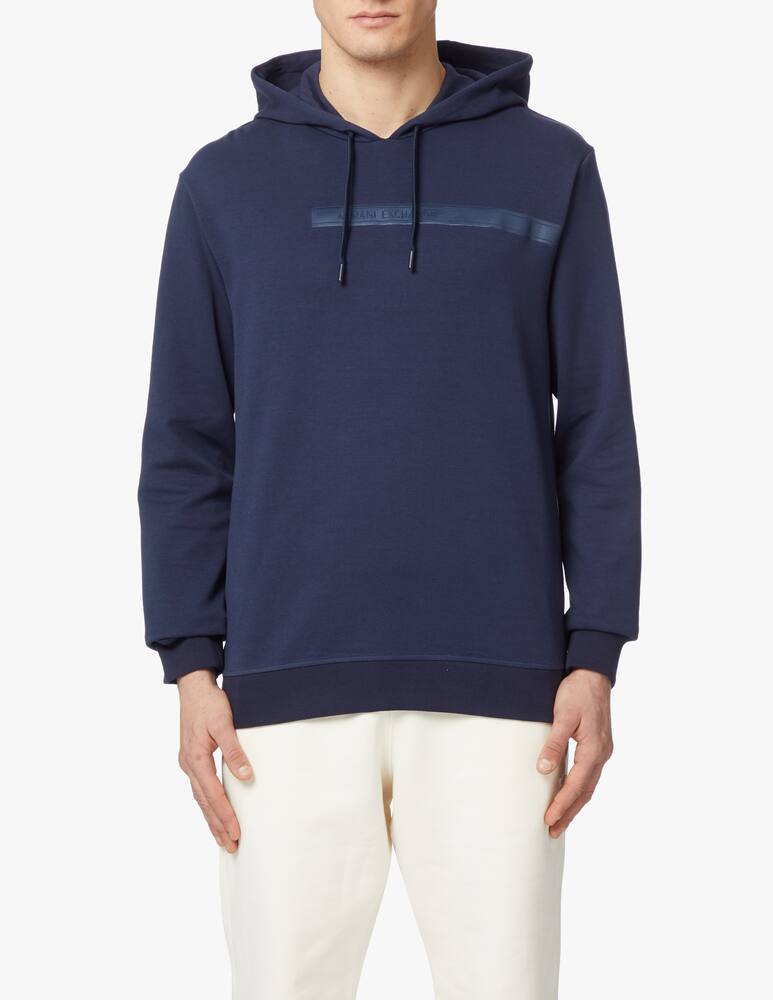rinascente Armani Exchange Felpa con cappuccio tape - blu