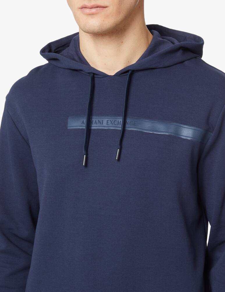 rinascente Armani Exchange Felpa con cappuccio tape - blu
