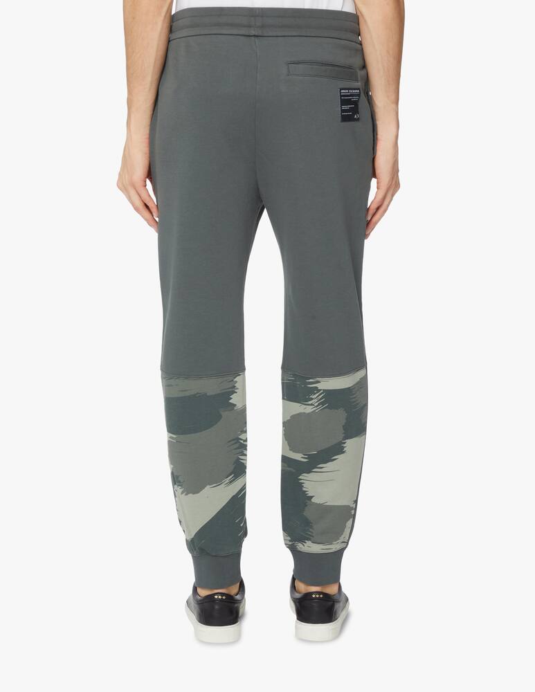rinascente Armani Exchange Camo inserts sweatpants - green