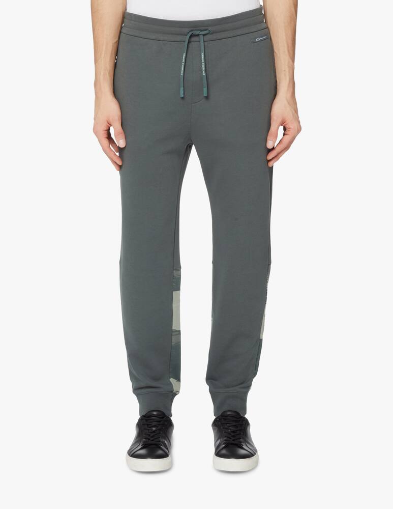 rinascente Armani Exchange Camo inserts sweatpants - green
