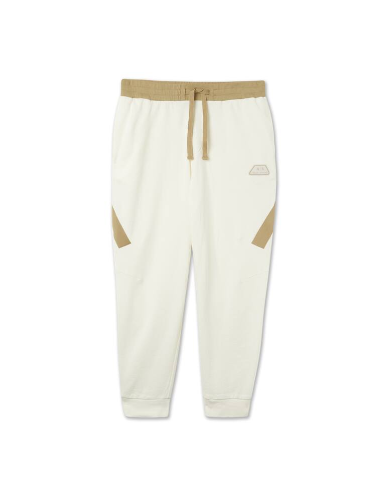 rinascente Armani Exchange Pantalone in felpa misto lino banda - bianco