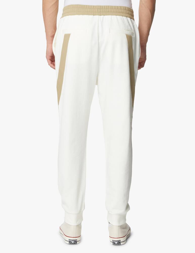 rinascente Armani Exchange Pantalone in felpa misto lino banda - bianco