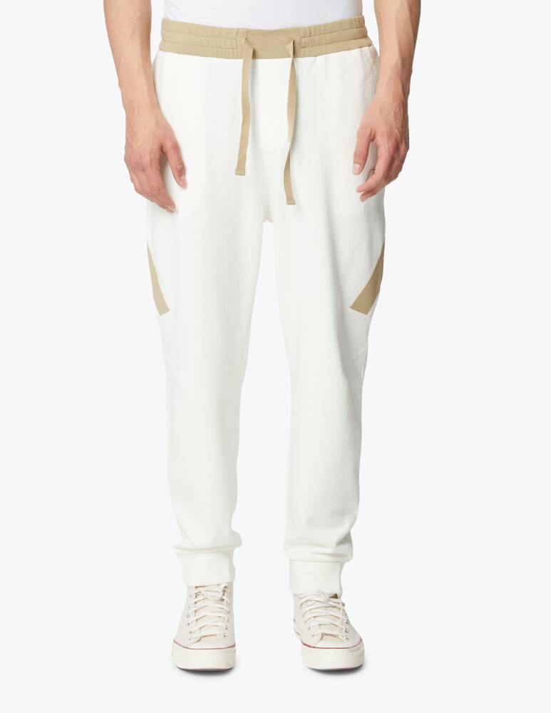 rinascente Armani Exchange Pantalone in felpa misto lino banda - bianco