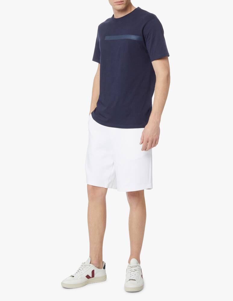 rinascente Armani Exchange Bermuda in felpa tape - bianco