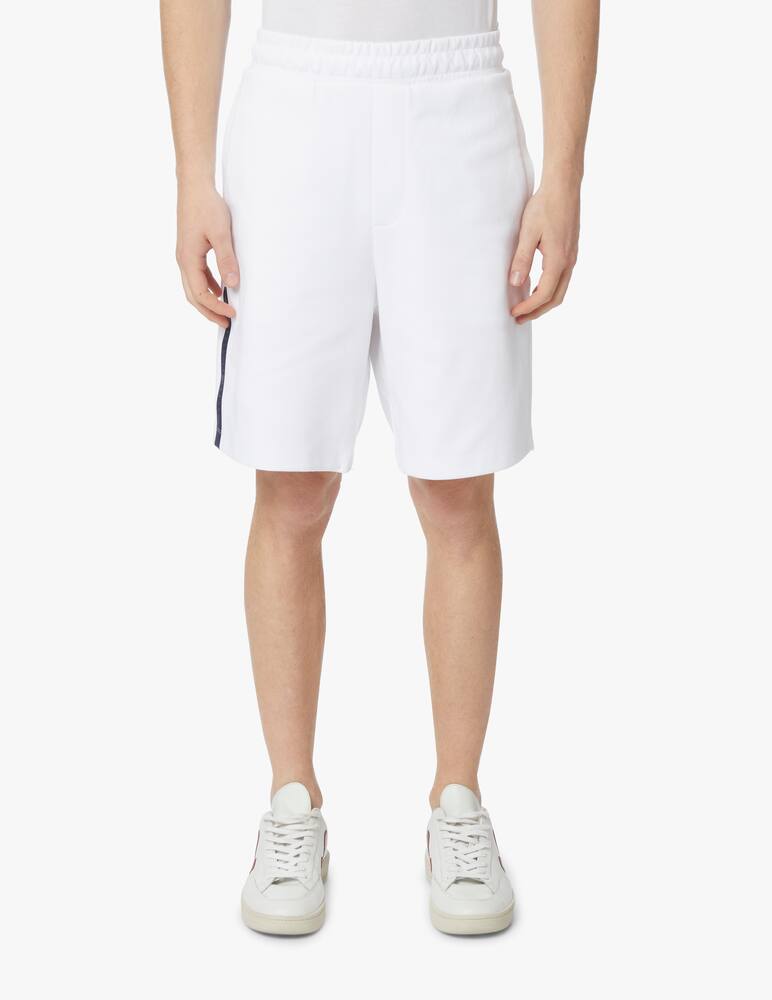rinascente Armani Exchange Bermuda in felpa tape - bianco