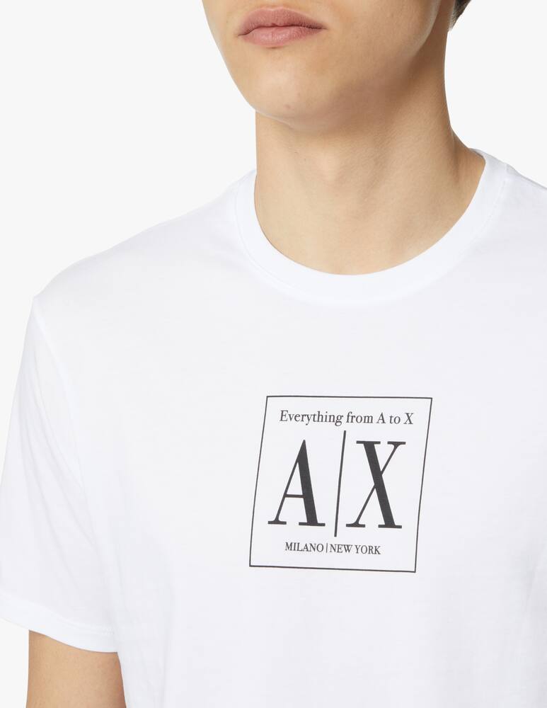 rinascente Armani Exchange Maglietta manica corta ax genderless - bianco