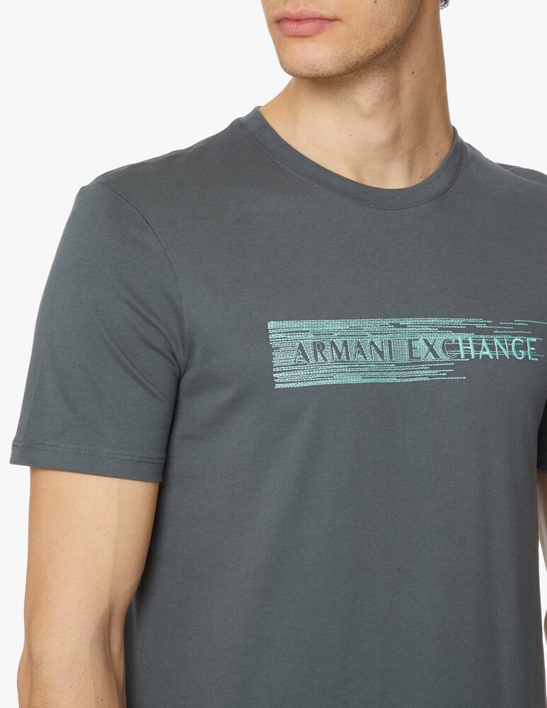 rinascente Armani Exchange T-shirt lettering - green