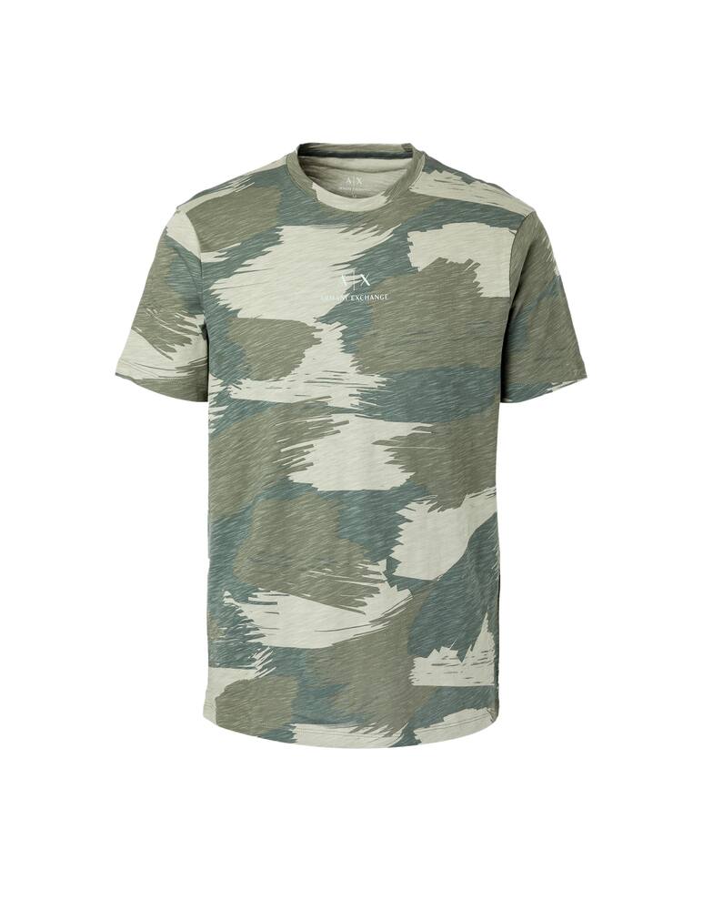 rinascente Armani Exchange Maglietta manica corta camo - verde