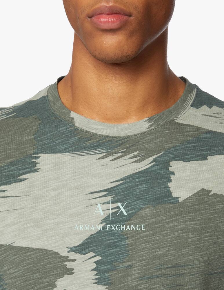 rinascente Armani Exchange Maglietta manica corta camo - verde