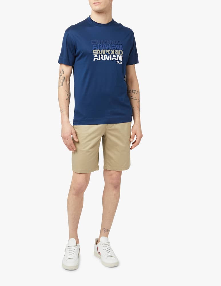 Armani Exchange Cotton slim shorts - beige - picture 1 Armani Exchange Cotton slim shorts - beige - picture 1
