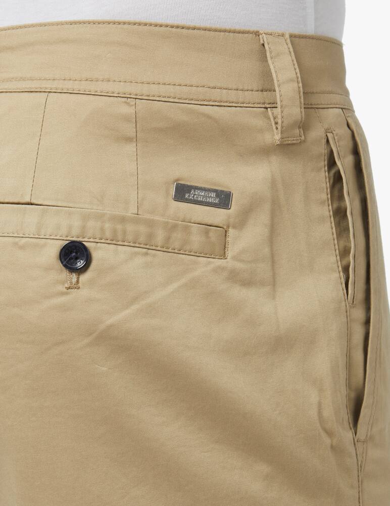 Armani Exchange Cotton slim shorts - beige - picture 4 Armani Exchange Cotton slim shorts - beige - picture 4