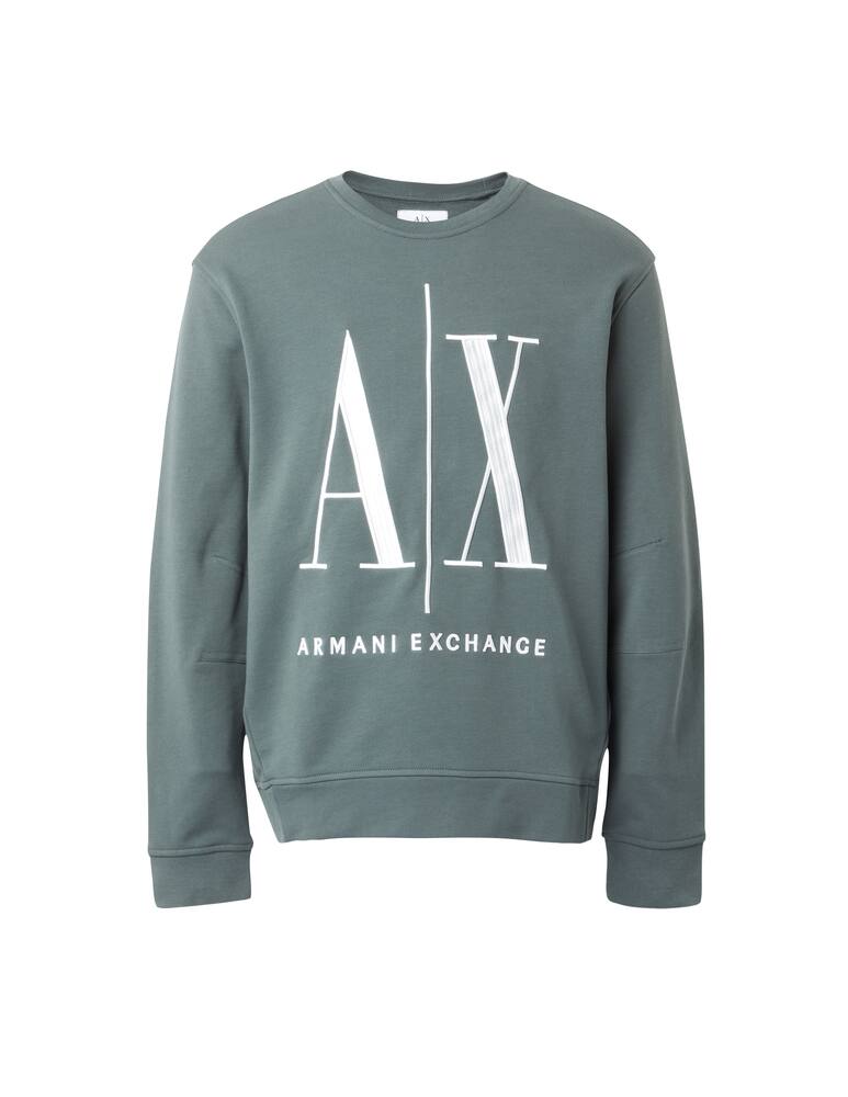rinascente Armani Exchange Big icon roundneck sweatshirt - green