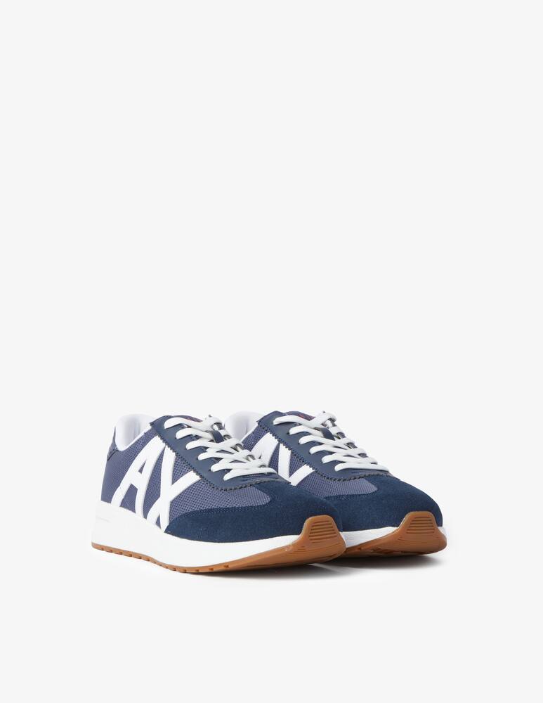 rinascente Armani Exchange Sneakers new running suede mesh - blue