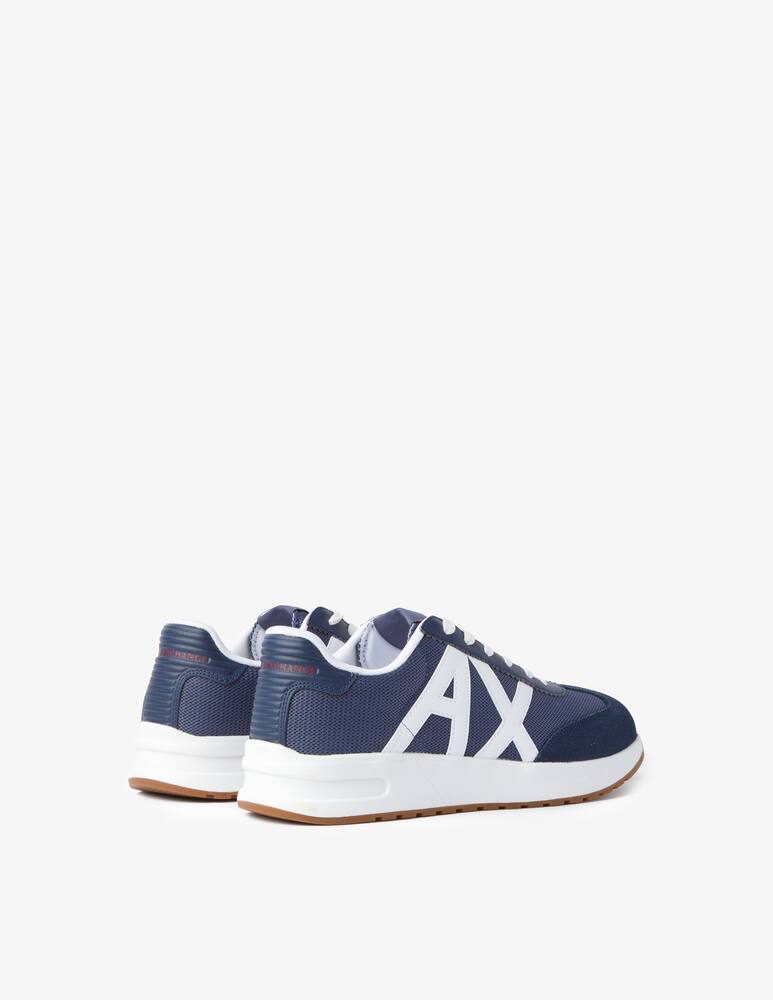 rinascente Armani Exchange Sneakers new running suede mesh - blue