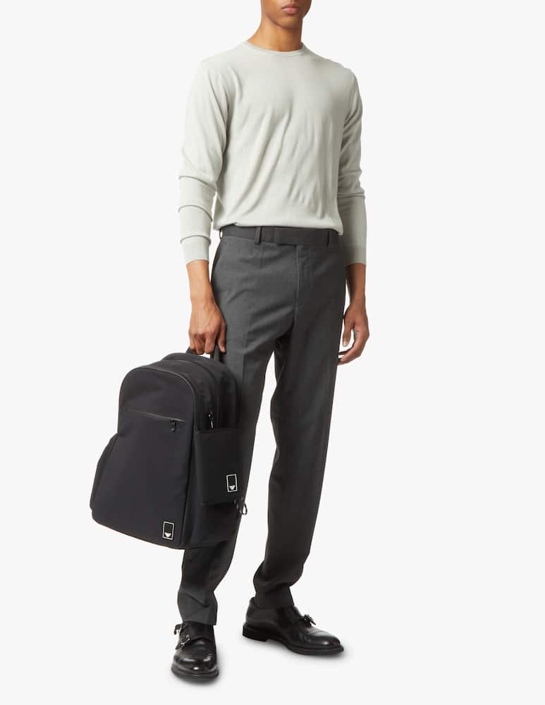 rinascente Emporio Armani Nylon travel backpack - black