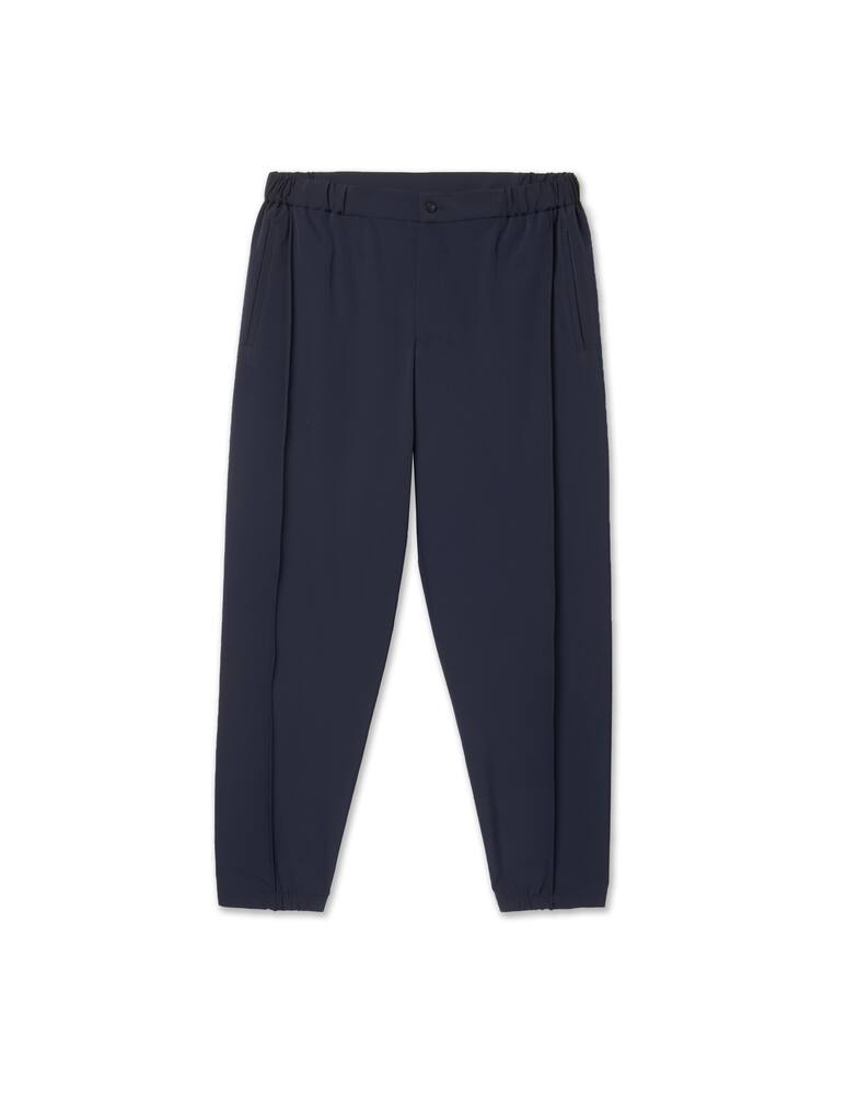 rinascente Emporio Armani Pantaloni gabardina tech stretch - blu
