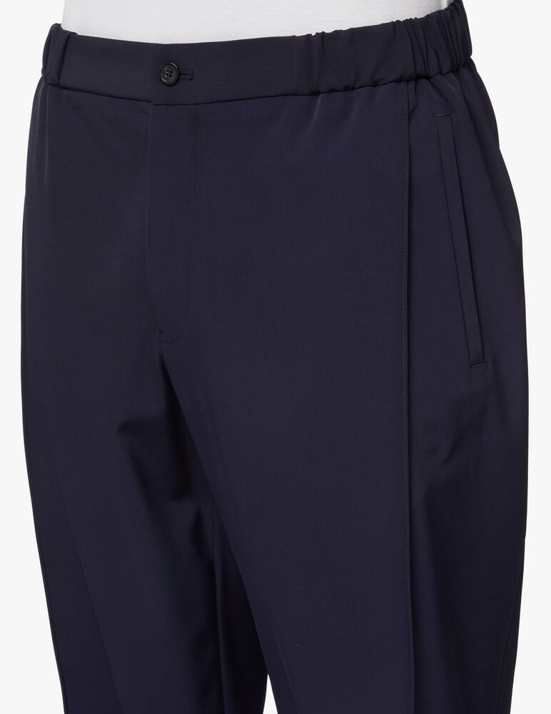 rinascente Emporio Armani Pantaloni gabardina tech stretch - blu
