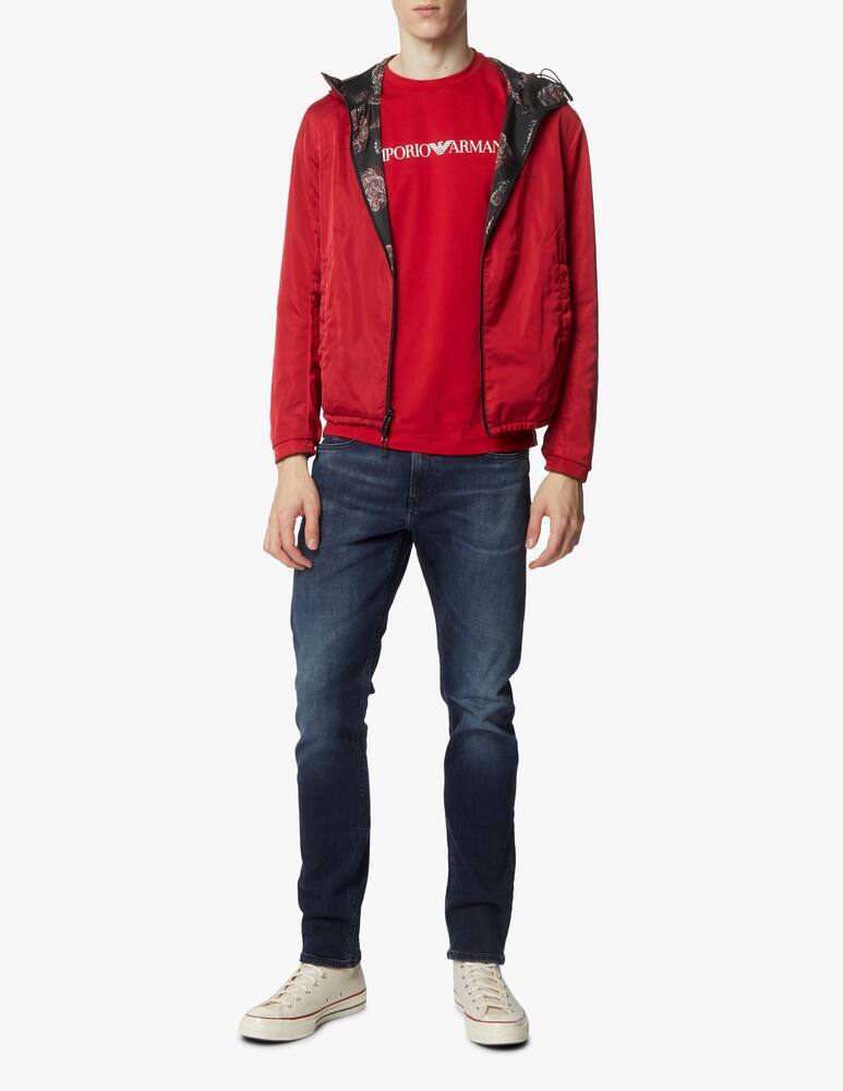 rinascente Emporio Armani Nylon reversible chinese ny hooded jacket - multi