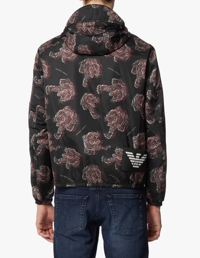 rinascente Emporio Armani Nylon reversible chinese ny hooded jacket - multi