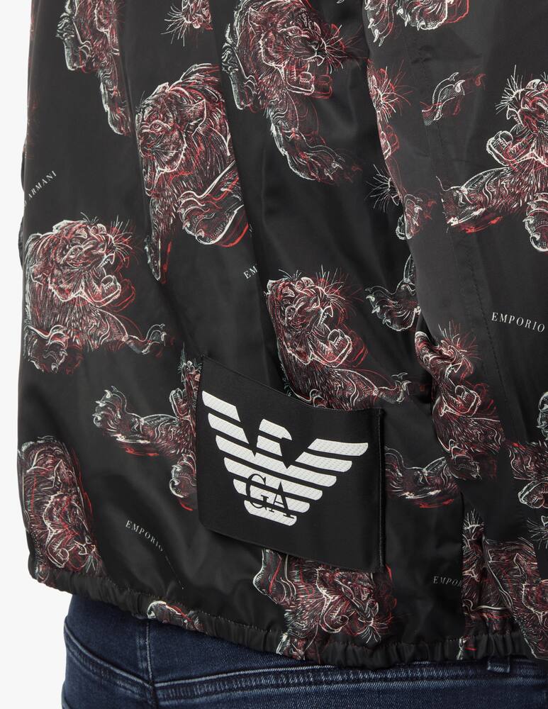 rinascente Emporio Armani Nylon reversible chinese ny hooded jacket - multi