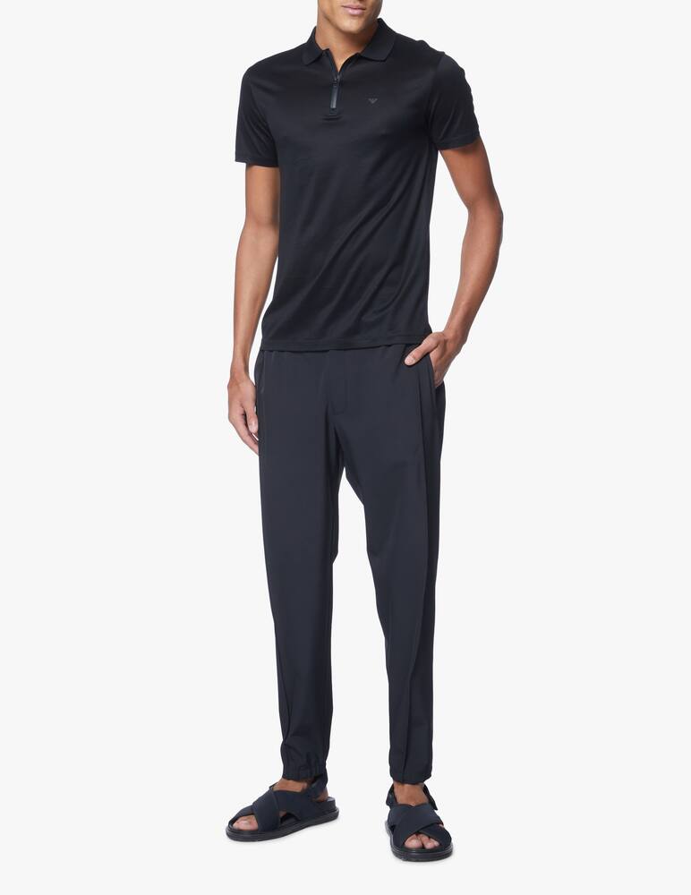 Emporio Armani Hzip tech travel polo - black - picture 2 Emporio Armani Hzip tech travel polo - black - picture 2