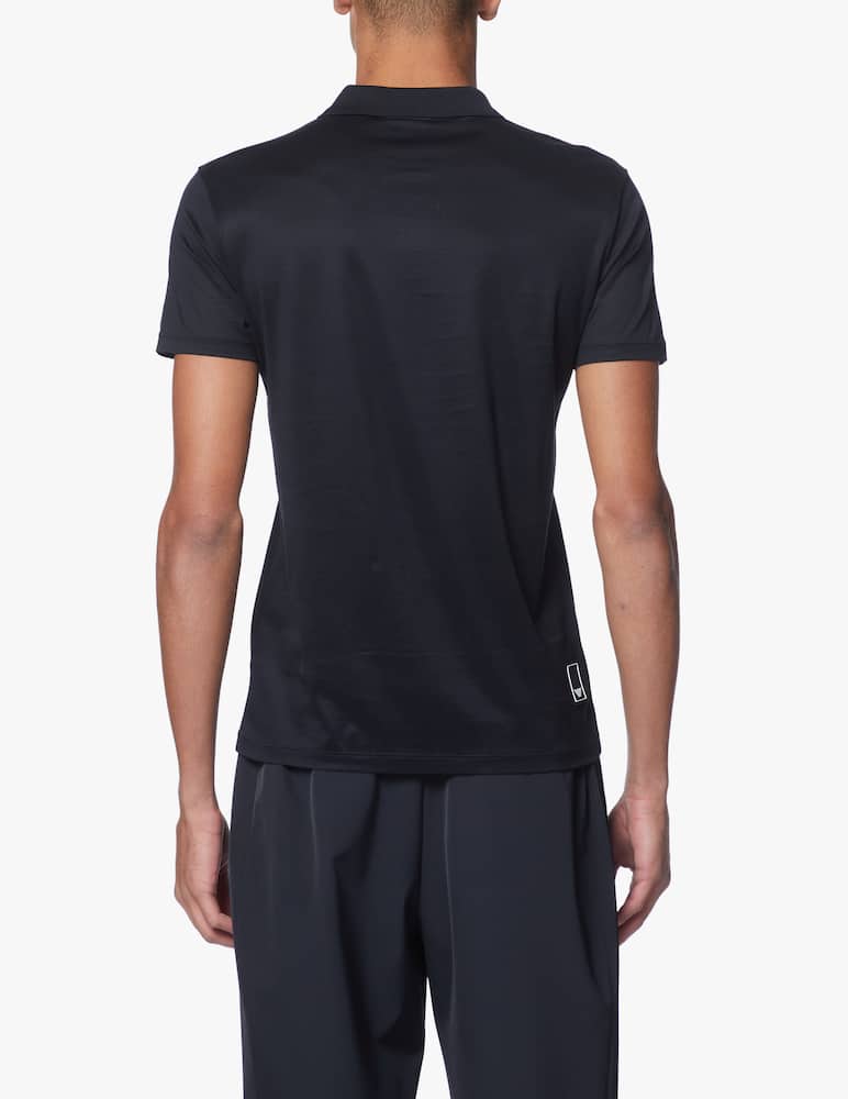 Emporio Armani Hzip tech travel polo - black - picture 3 Emporio Armani Hzip tech travel polo - black - picture 3