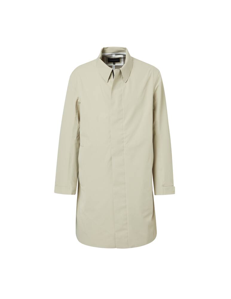 rinascente Emporio Armani Nylon tech travel trench - beige