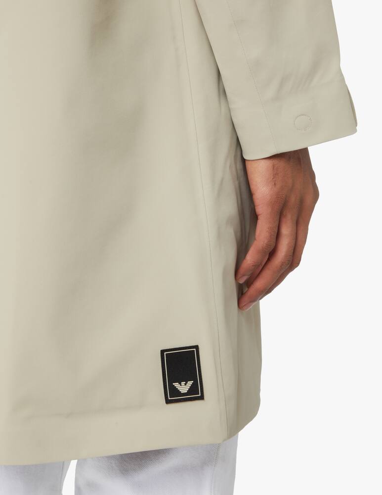 rinascente Emporio Armani Nylon tech travel trench - beige
