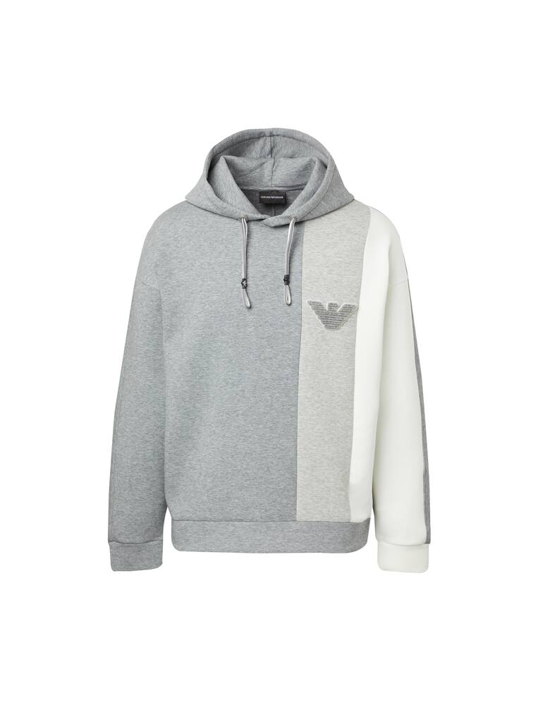 rinascente Emporio Armani Vertical logo tape hoodie - multi