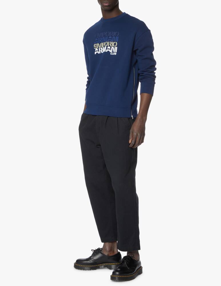 rinascente Emporio Armani Multi logo sweatshirt - blue