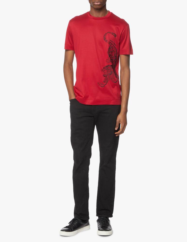 Emporio Armani Chinese tiger ny t-shirt - red - picture 2