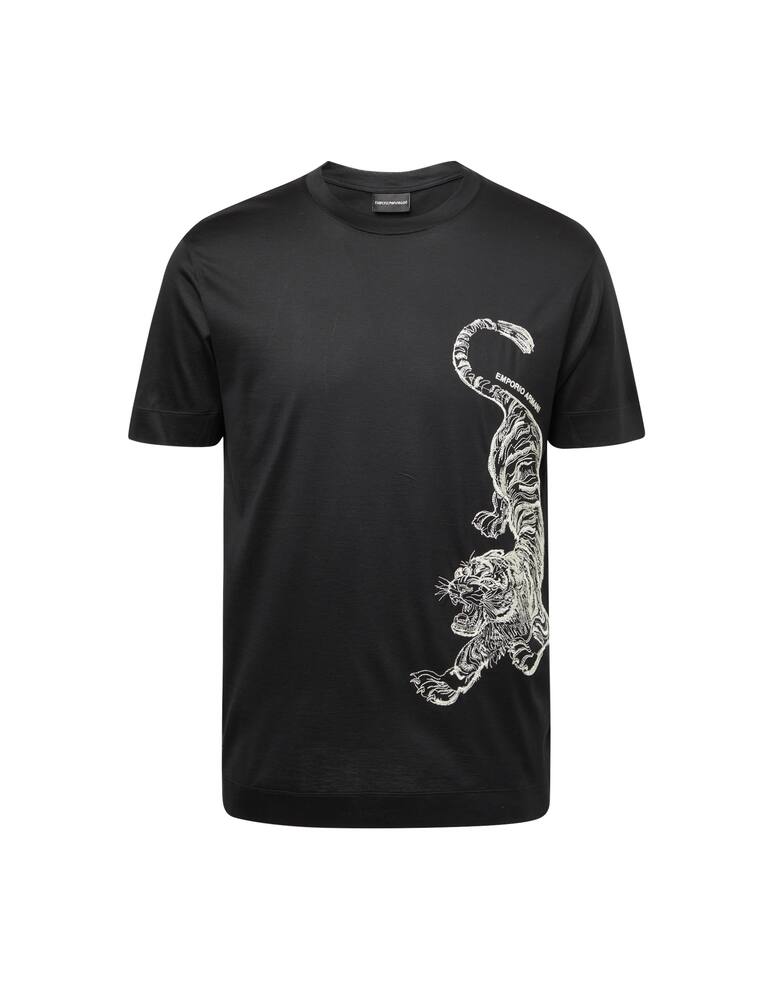 rinascente Emporio Armani Chinese tiger ny t-shirt - black