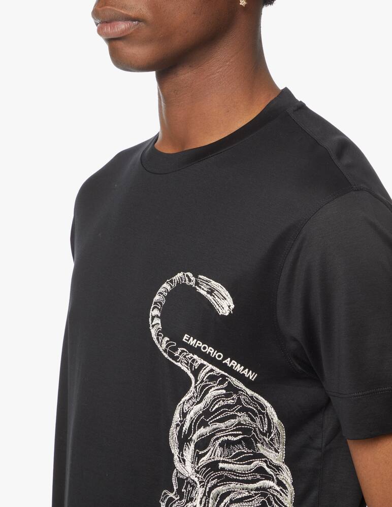 rinascente Emporio Armani Chinese tiger ny t-shirt - black
