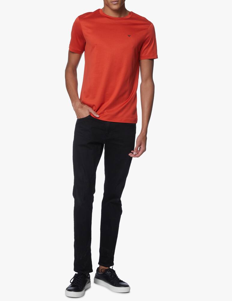 Emporio Armani Maglietta girocollo tech travel loghino petto - arancione - immagine 2 Emporio Armani Maglietta girocollo tech travel loghino petto - arancione - immagine 2