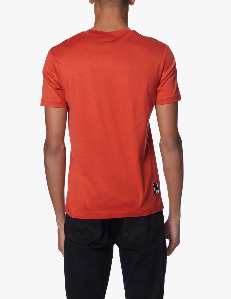 Emporio Armani Maglietta girocollo tech travel loghino petto - arancione - immagine 3 Emporio Armani Maglietta girocollo tech travel loghino petto - arancione - immagine 3