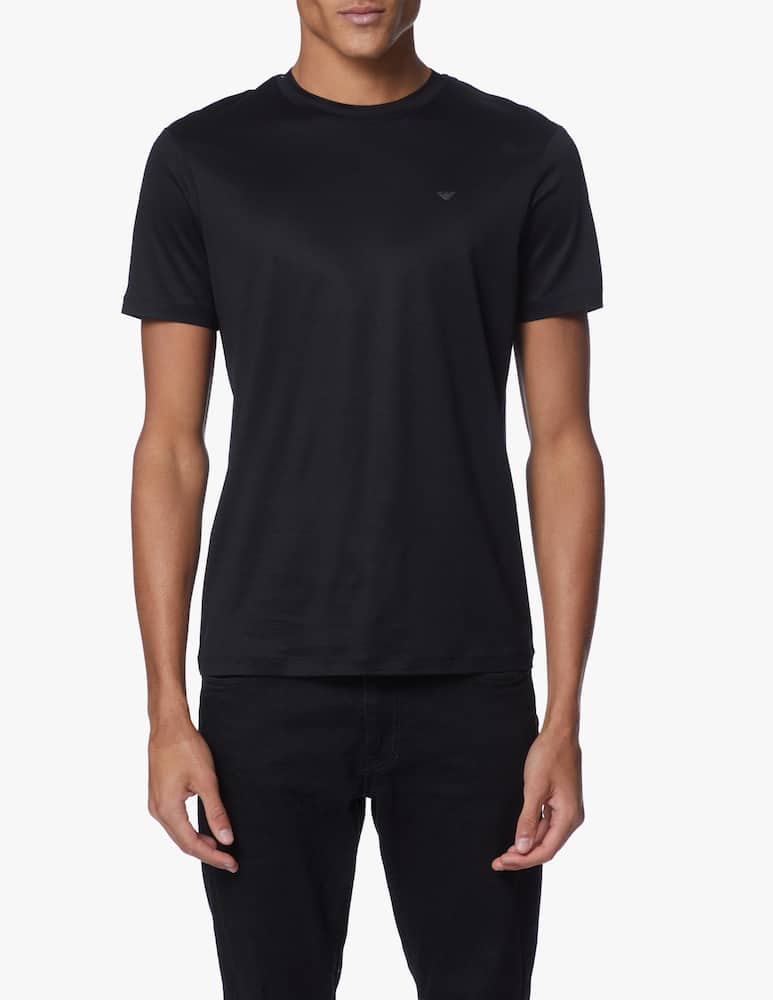 rinascente Emporio Armani Tech travel chest small logo t-shirt - black