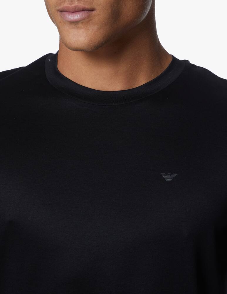 rinascente Emporio Armani Tech travel chest small logo t-shirt - black