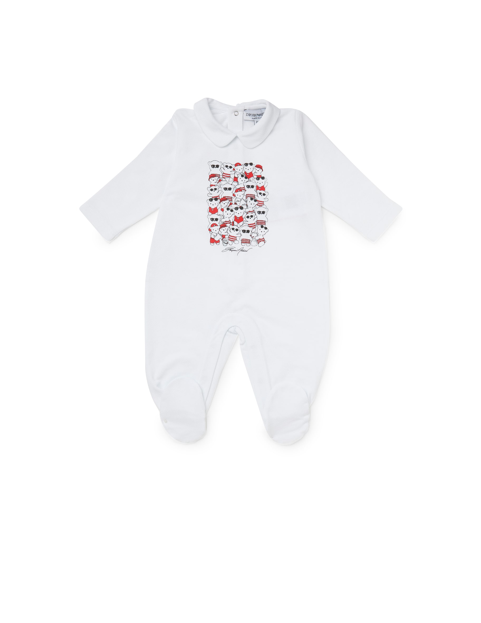 Shop Emporio Armani Baby bodysuit Bianco on Rinascente