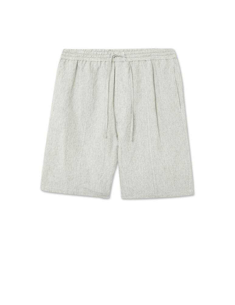 rinascente Emporio Armani Linen delave shorts - red