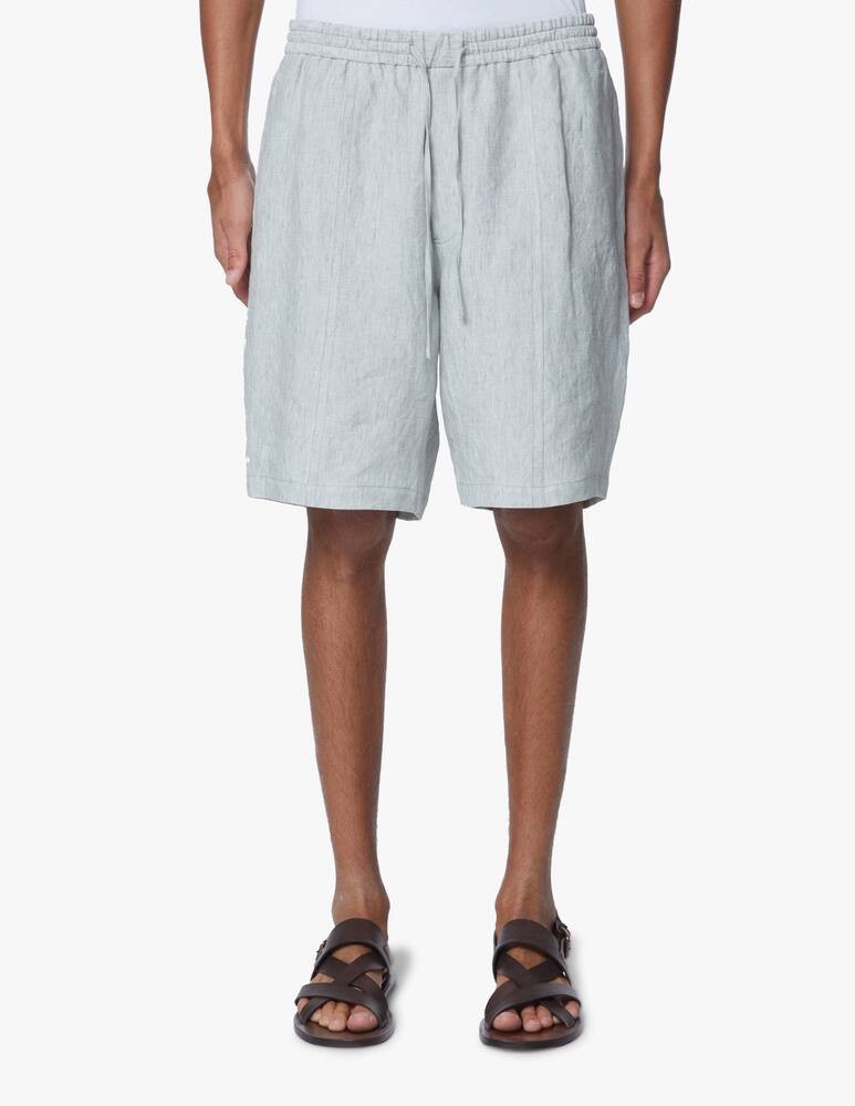 rinascente Emporio Armani Linen delave shorts - red