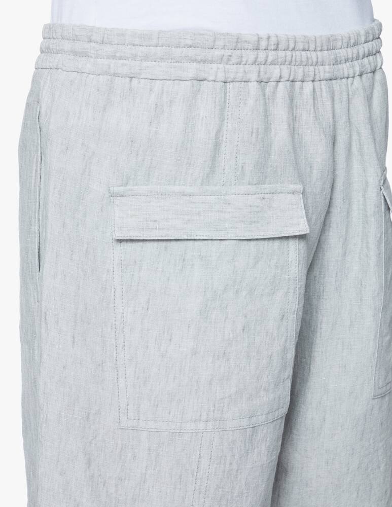 rinascente Emporio Armani Linen delave shorts - red