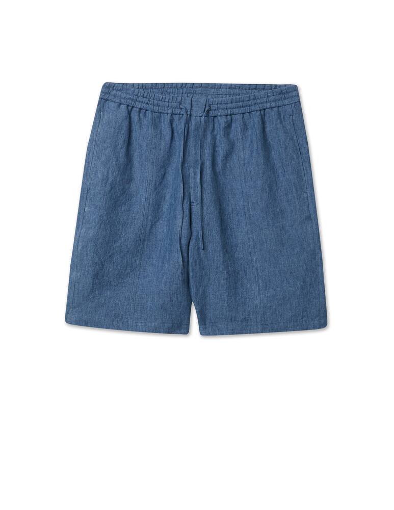 rinascente Emporio Armani Bermuda lino delave - azzurro