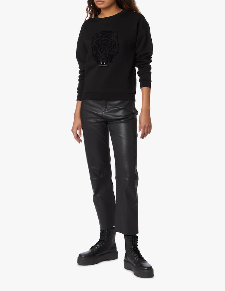 rinascente Armani Exchange Cotton crewneck sweatshirt - black