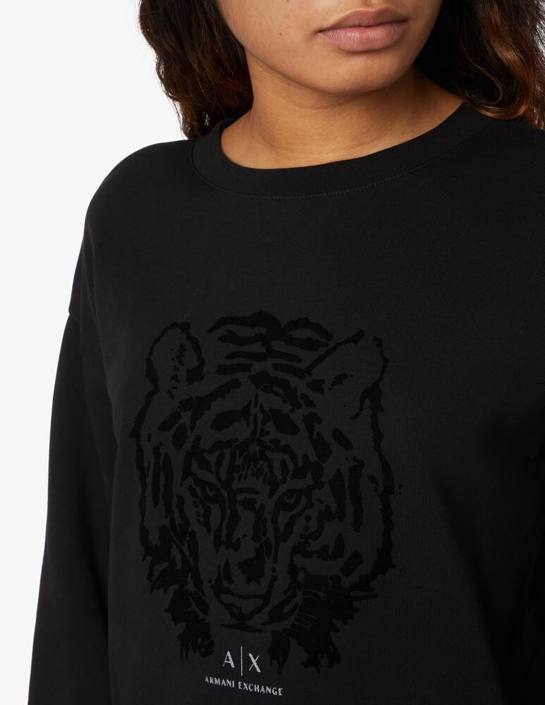 rinascente Armani Exchange Cotton crewneck sweatshirt - black