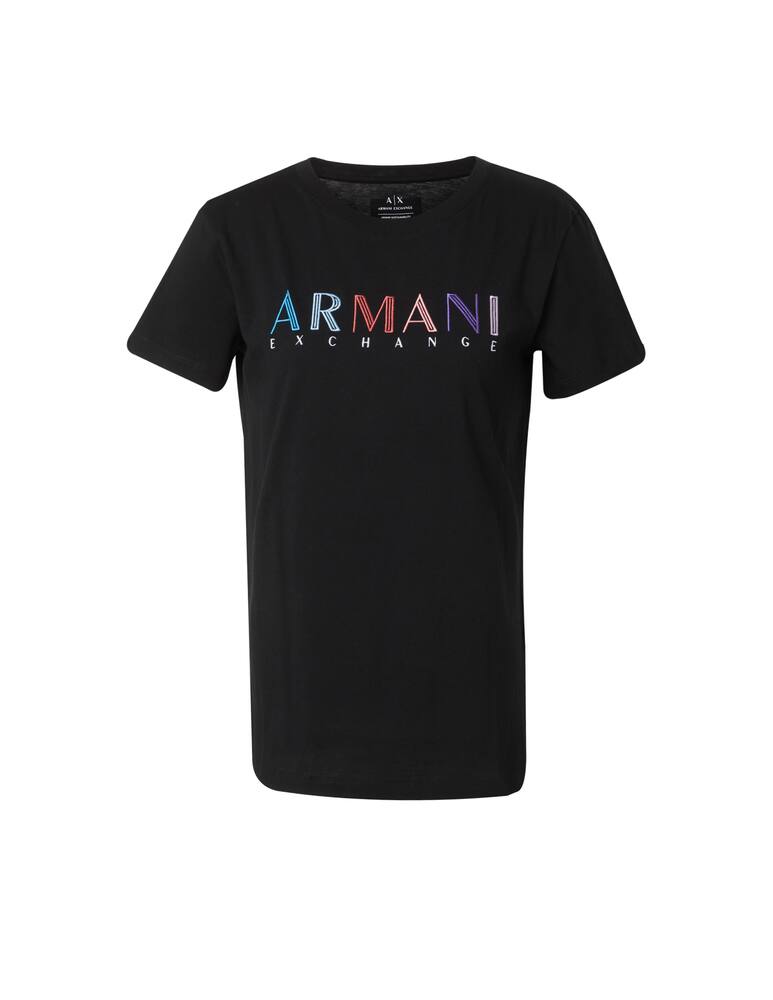 rinascente Armani Exchange Cotton t-shirt with logo - black