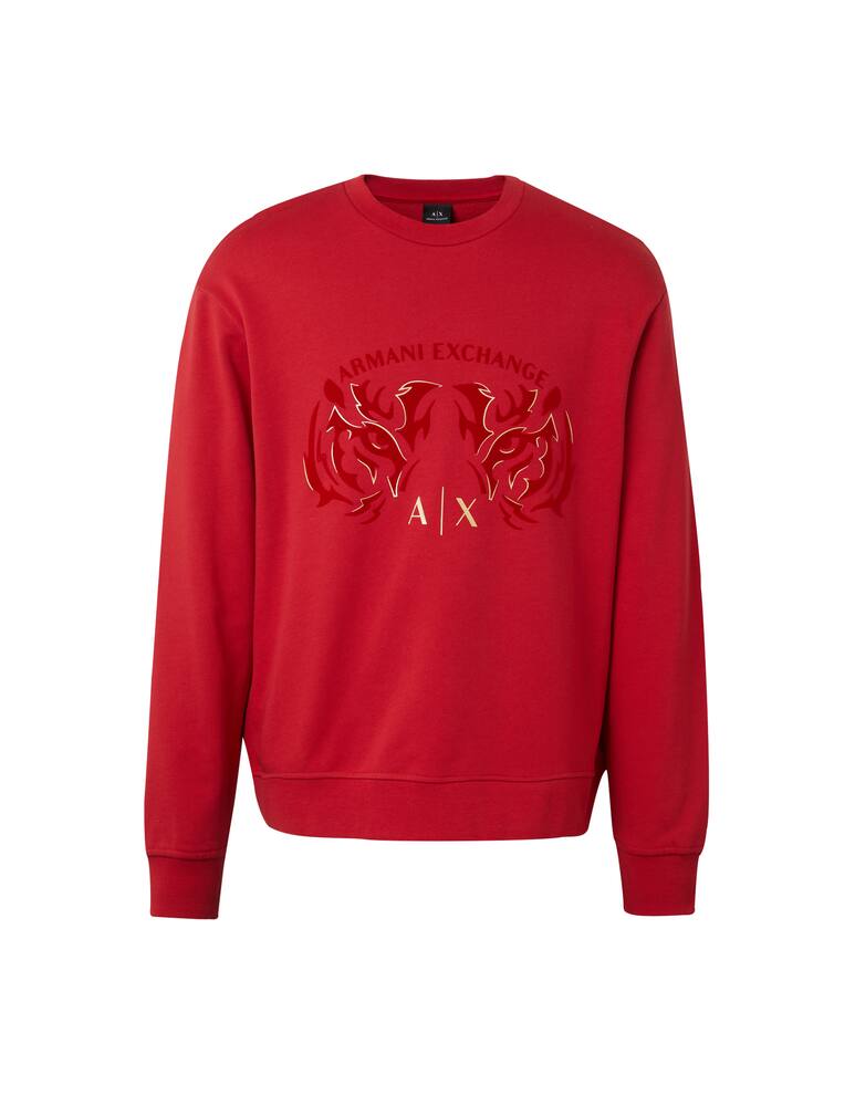 rinascente Armani Exchange Cny roundneck sweatshirt - red