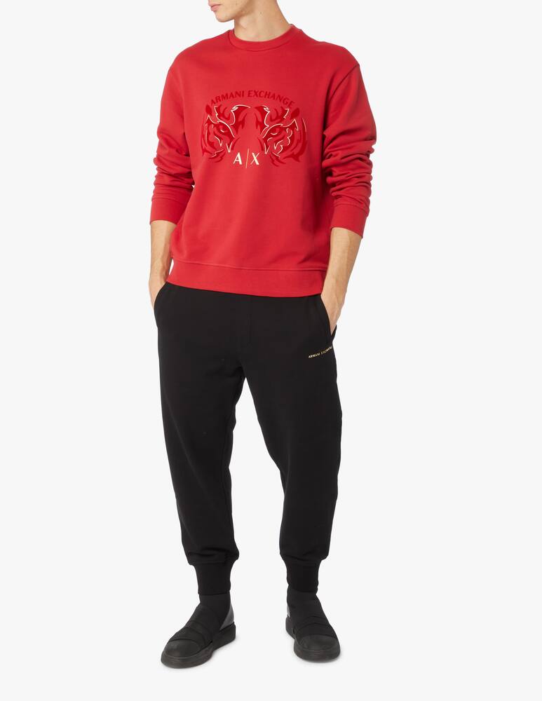 rinascente Armani Exchange Cny roundneck sweatshirt - red